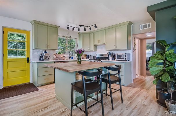 Interior, Kitchen, Wood Texture Flooring