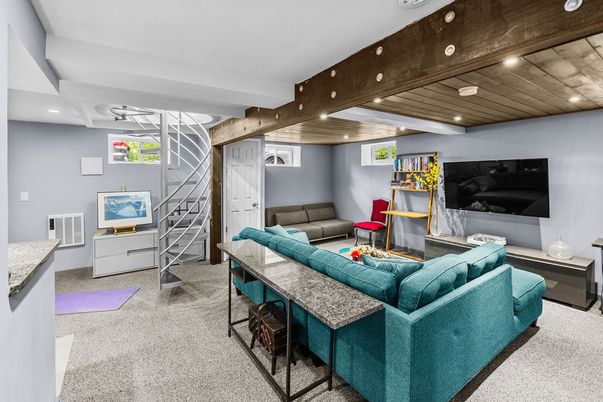 Interior, Living room, Recessed Lighting