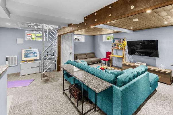 Interior, Living room, Recessed Lighting
