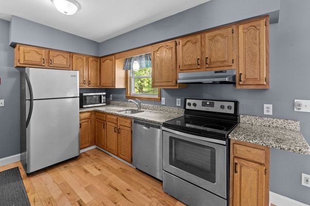 Interior, Kitchen, Wood Texture Flooring