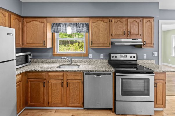 Interior, Kitchen, Wood Texture Flooring