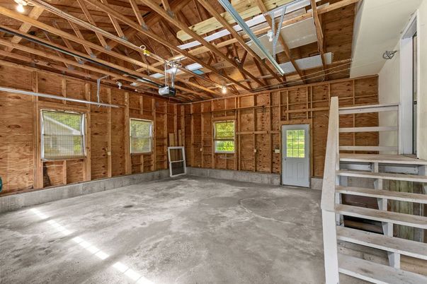 Empty room, Interior, Wooden Beams, Wooden Ceilings, Wooden Walls