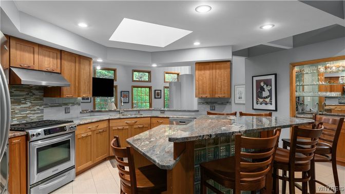 Interior, Kitchen, Recessed Lighting, Stainless Steel Appliances