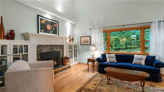 Fireplace, Interior, Living room, Wood Texture Flooring