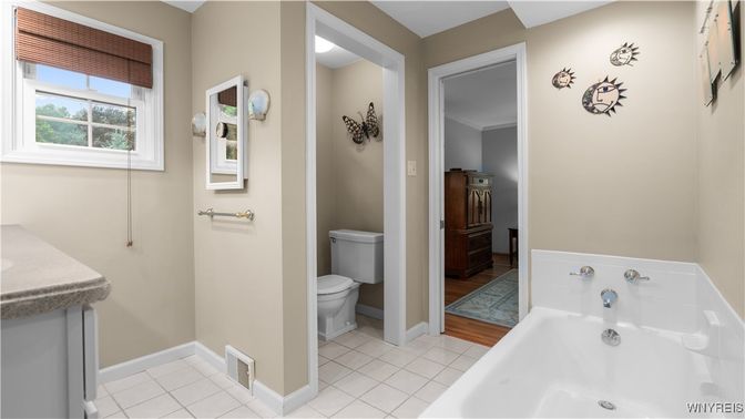 Bathroom, Interior, Wood Texture Flooring