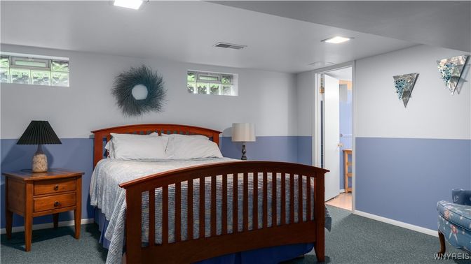 Bedroom, Interior, Recessed Lighting