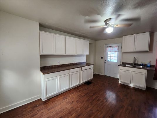 Interior, Kitchen, Wood Texture Flooring
