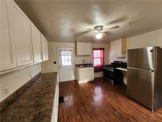 Interior, Kitchen, Wood Texture Flooring