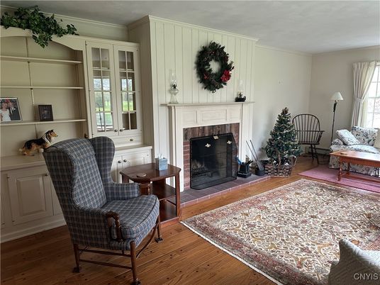 Fireplace, Interior, Wood Texture Flooring