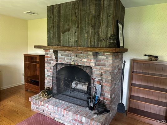 Fireplace, Interior, Wood Texture Flooring