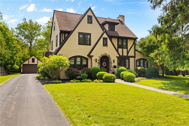 Backyard, Detached Garage, Exterior, Facade, Tudor Revival