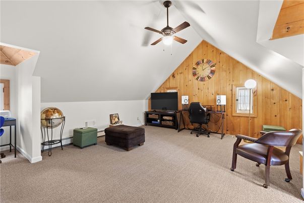 Home Office, Interior, Wooden Walls