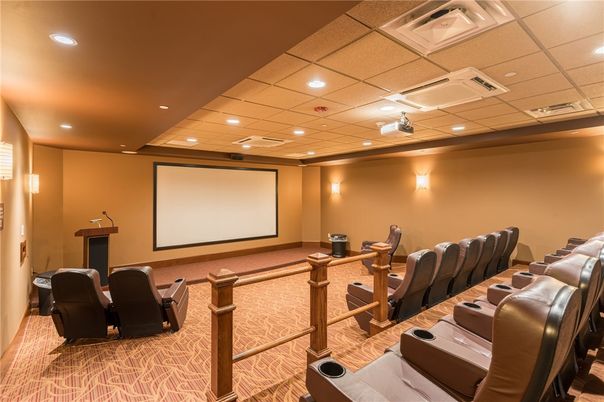 Home Theatre Room, Interior, Projection Screen, Recessed Lighting, Theatre Room