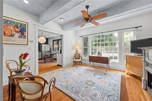 Interior, Pendant Lights, Recessed Lighting, Wood Texture Flooring