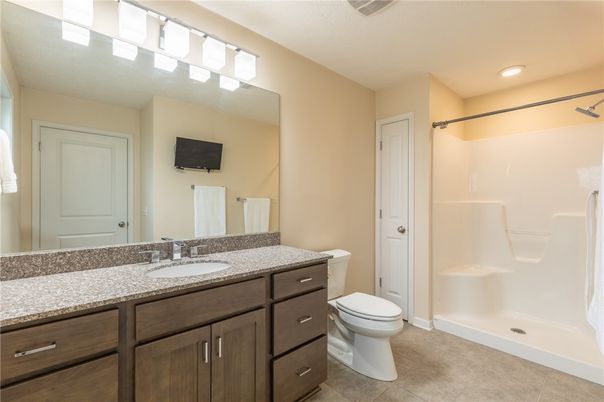 Bathroom, Interior, Recessed Lighting