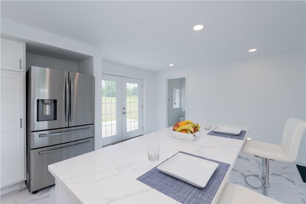Interior, Kitchen, Marble, Recessed Lighting