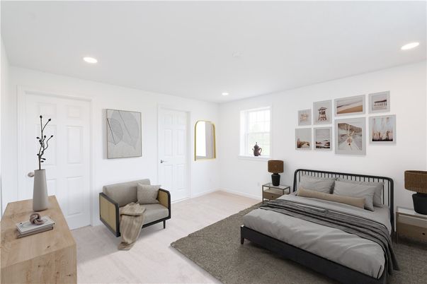 Bedroom, Interior, Recessed Lighting