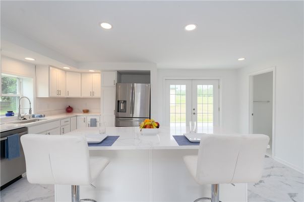 Interior, Kitchen, Marble, Recessed Lighting