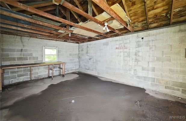 Interior, Stone Walls, Wooden Beams