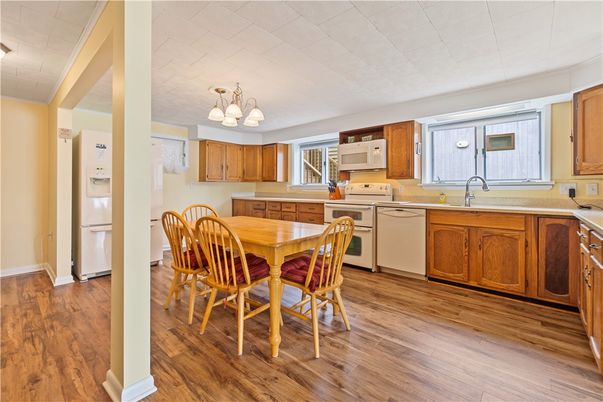 Interior, Kitchen, Wood Texture Flooring