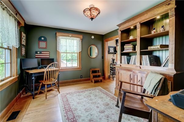 Home Office, Interior, Wood Texture Flooring