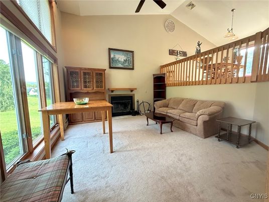 Fireplace, Interior, Pendant Lights