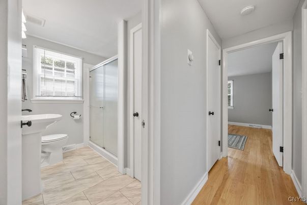 Bathroom, Interior, Wood Texture Flooring