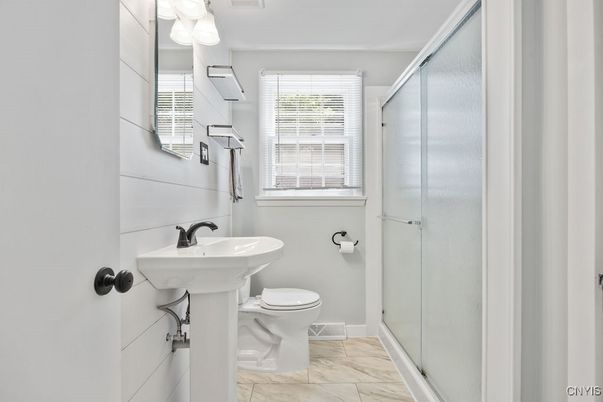 Bathroom, Glass Shower, Interior, Marble