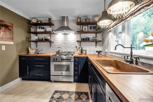 Interior, Kitchen, Pendant Lights, Stainless Steel Appliances