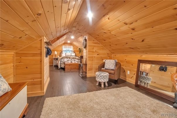 Bedroom, Interior, Wooden Ceilings, Wood Texture Flooring, Wooden Walls