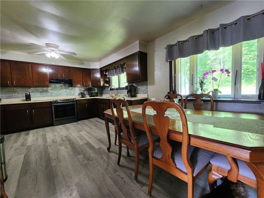 Dining room, Interior, Kitchen, Wood Texture Flooring
