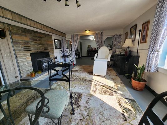 Fireplace, Interior, Stone Walls