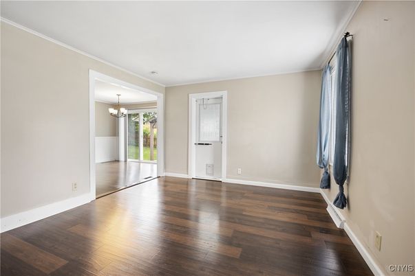 Chandelier, Empty room, Interior, Wood Texture Flooring