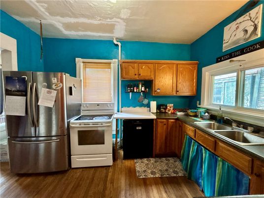 Interior, Kitchen, Wood Texture Flooring