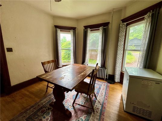 Dining room, Interior, Wood Texture Flooring