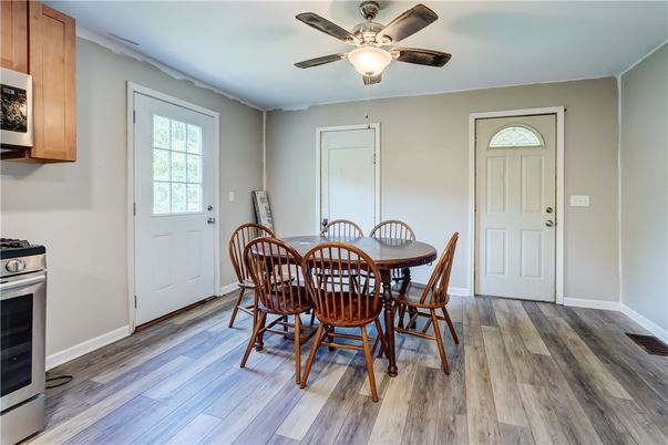 Dining room, Interior, Wood Texture Flooring