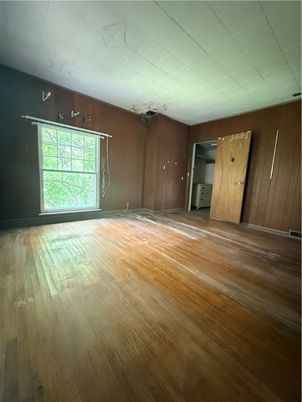 Empty room, Interior, Wood Texture Flooring, Wooden Walls
