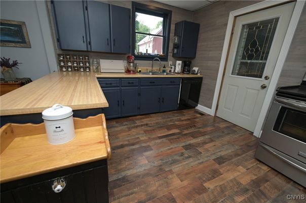 Interior, Kitchen, Wood Texture Flooring