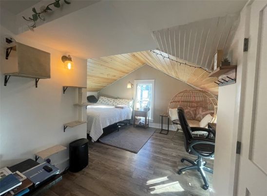 Bedroom, Home Office, Interior, Wooden Ceilings, Wood Texture Flooring