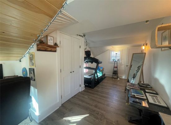 Fitness Equipment, Interior, Wooden Ceilings, Wood Texture Flooring