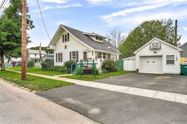 Attached, Backyard, Detached Garage, Exterior, Facade, Playground, Cape Cod