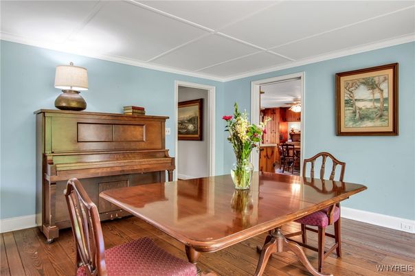 Dining room, Interior, Piano, Wood Texture Flooring