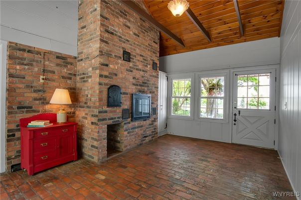 Fireplace, Interior, Stone Walls, Wooden Beams, Wooden Ceilings