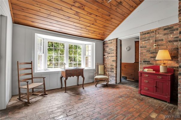 Interior, Stone Walls, Wooden Ceilings