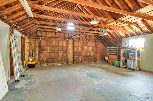 Garage, Interior, Wooden Beams, Wooden Ceilings, Wooden Walls
