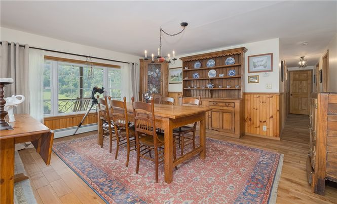 Chandelier, Dining room, Interior, Pendant Lights, Wood Texture Flooring