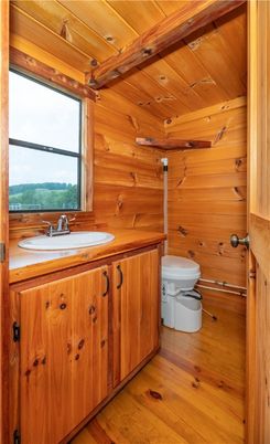 Bathroom, Interior, Wooden Beams, Wooden Ceilings, Wood Texture Flooring, Wooden Walls