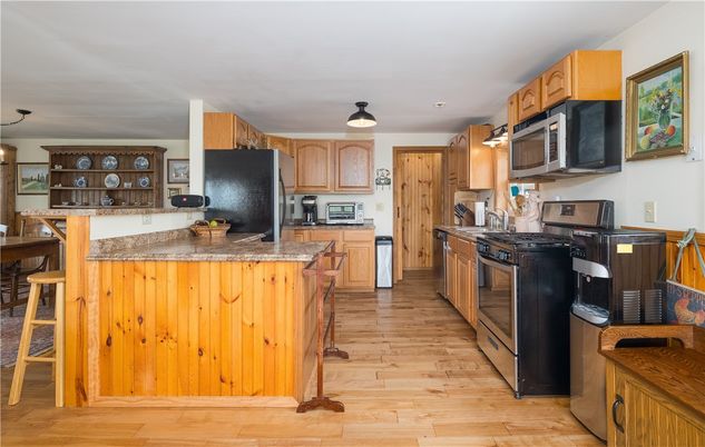 Interior, Kitchen, Wood Texture Flooring