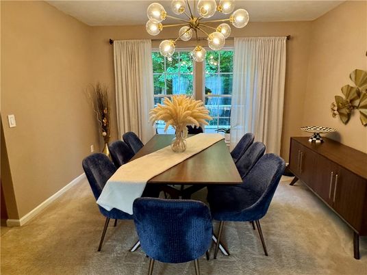 Dining room, Interior, Pendant Lights