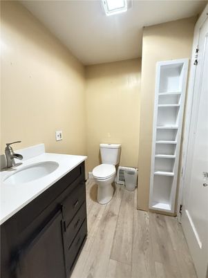 Bathroom, Interior, Wood Texture Flooring